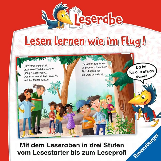 Leserabe - 1. Lesestufe - Rettung für den Klassen-Wald - Mit Stickern