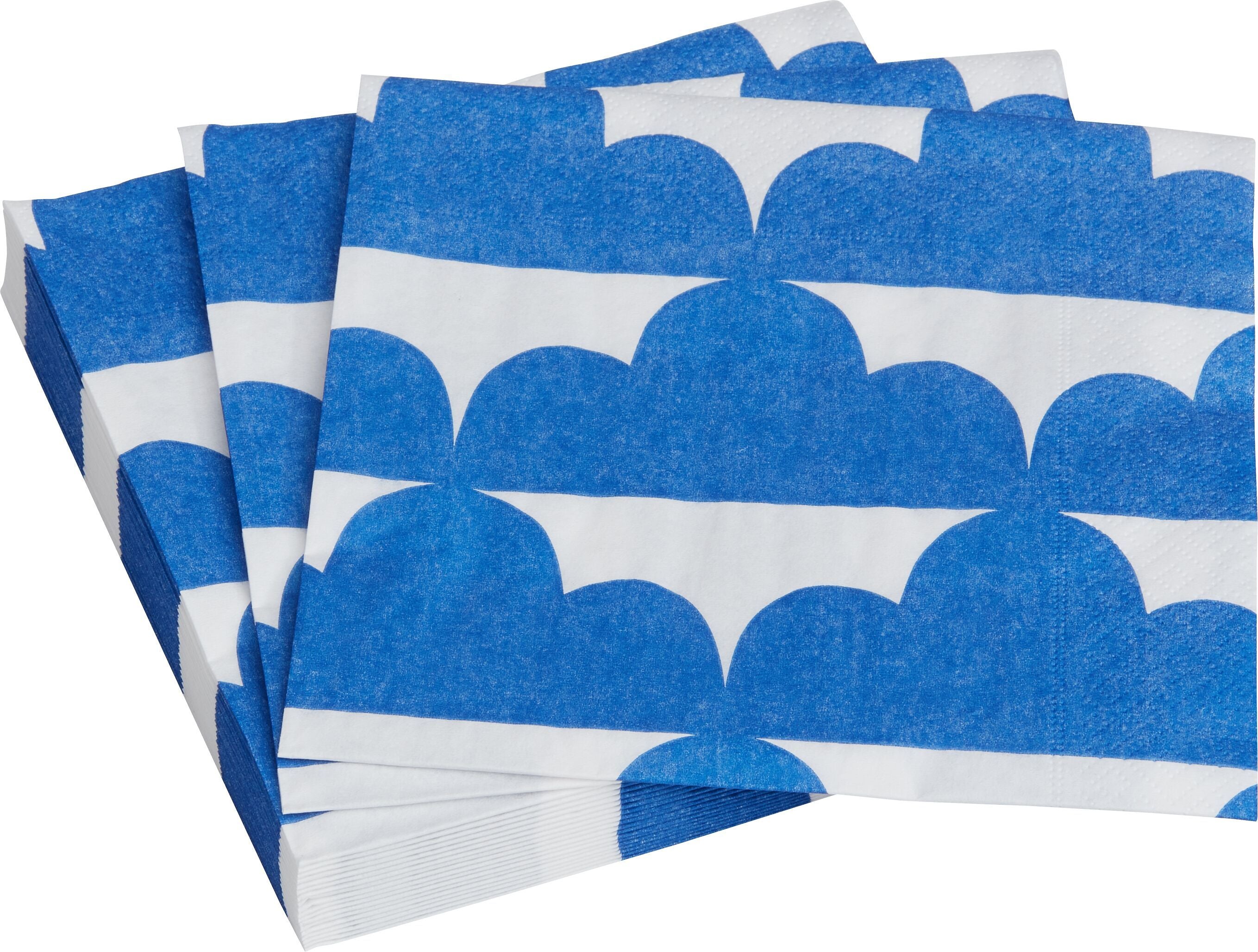 SE-CIAO PAPIERSERVIETTEN CLOUDS 33X33CM - Hellblau / B: 33.0 cm x T: 33.0 cm