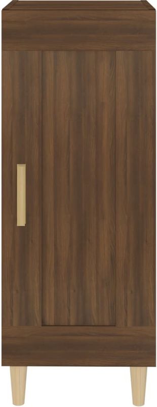 vidaXL - Dressoir - Bruin - Bewerkt Hout - 3 Vakken 1 Deur