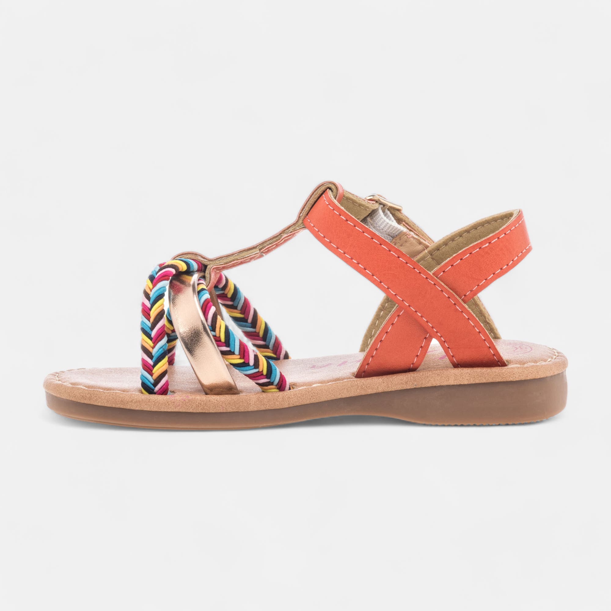 Nu-pieds Fille corail