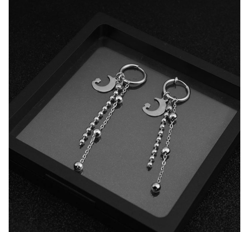 Juanitro - Maanketting Kwast Oorbel / Clip-On Oorbel