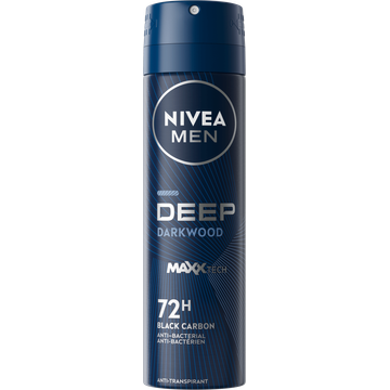 NIVEA MEN DEEP Dark Wood Anti-Transpirant Deodorant Spray - 150ml