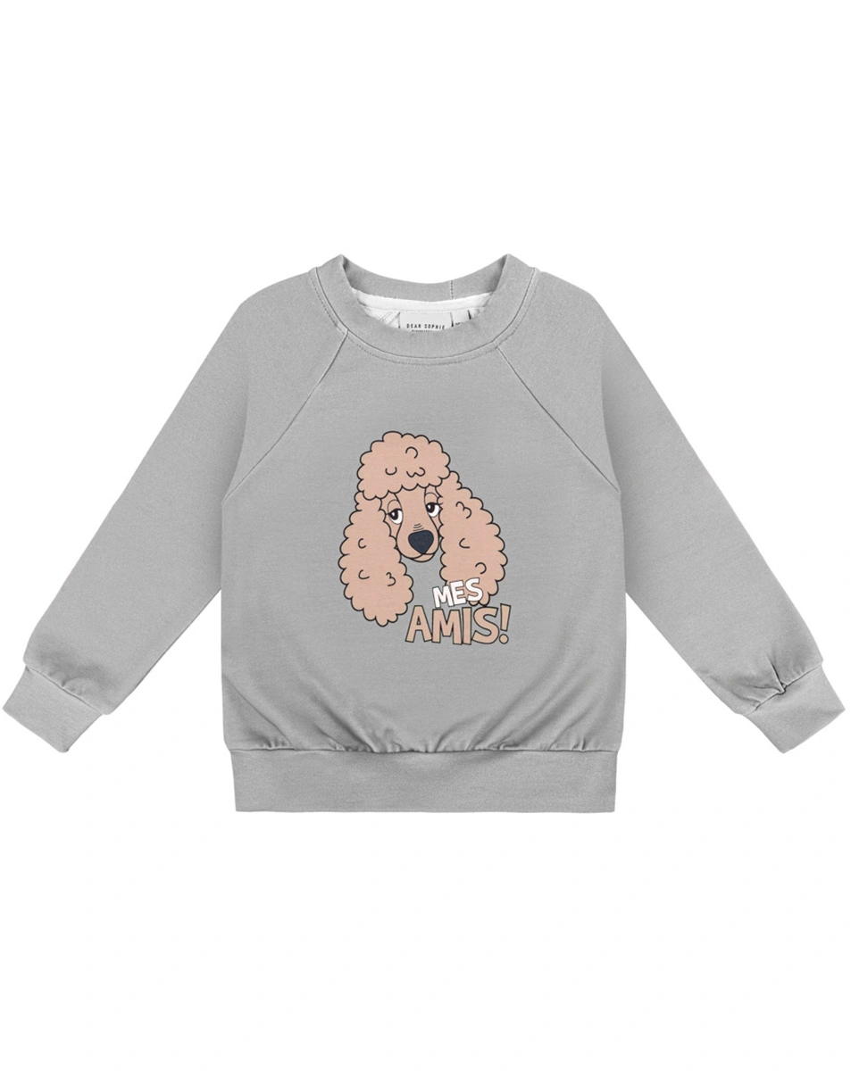 Sweatshirt MES AMIS in grey