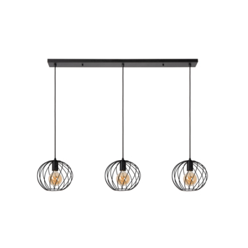 Lucide hanglamp danza zwart 130x25 cm (lxb)