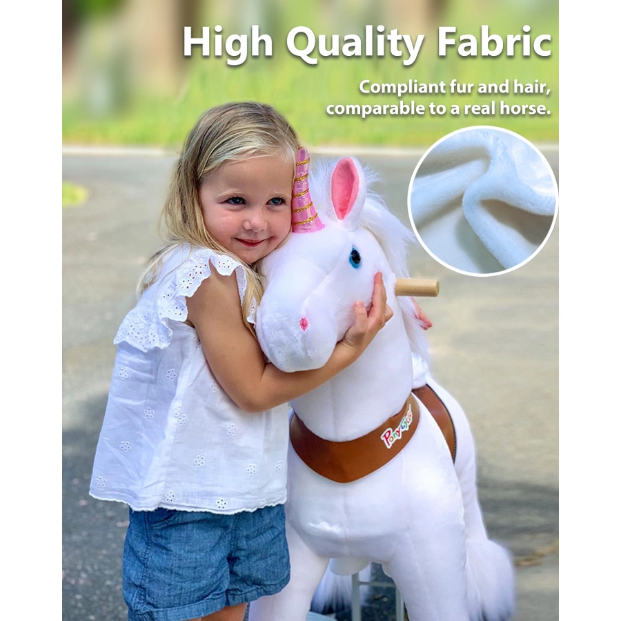 PonyCycle® Weißes Einhorn mit Bremse - groß