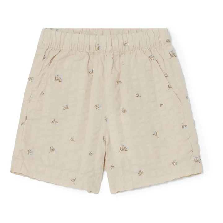 garbo&friends Short Seersucker Fleuri | Ecru
