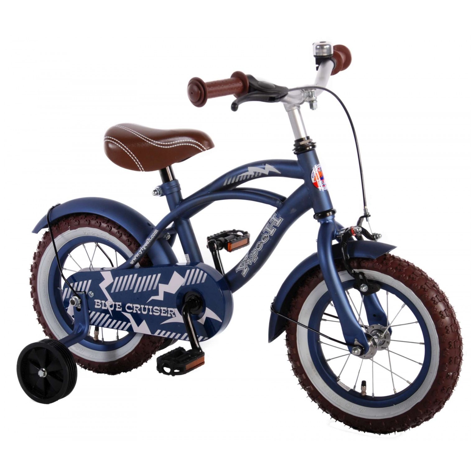 Volare Blue Cruiser Fiets - 12 inch - Blauw