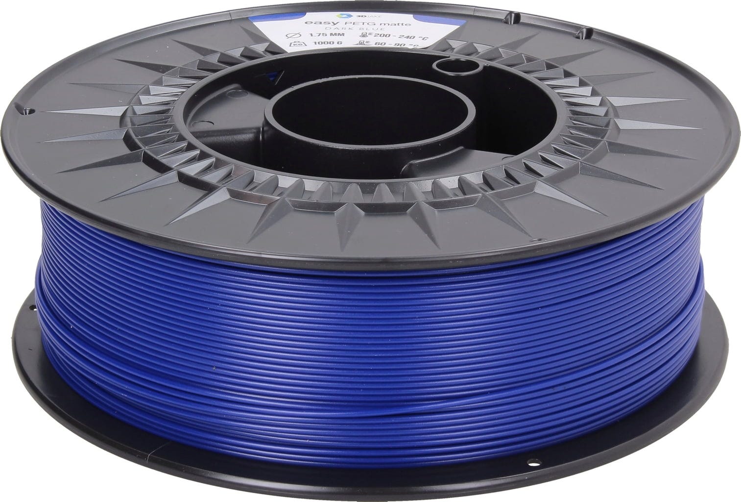 3DJAKE  easyPETG Matte Dunkelblau, 1,75 mm / 1000 g    Modifiziertes PETG mit mattem Oberflächenfinish in Dunkelblau