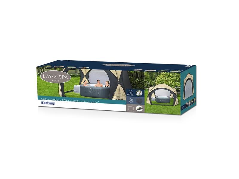 Bestway Abdeckung Lay-Z-Spa Dome, 3.9 x 3.9 x 2.55 m Spa Pavillon