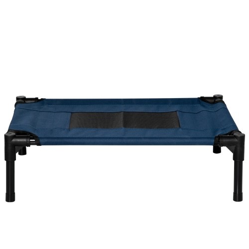Cama elevada azul para cães PawHut