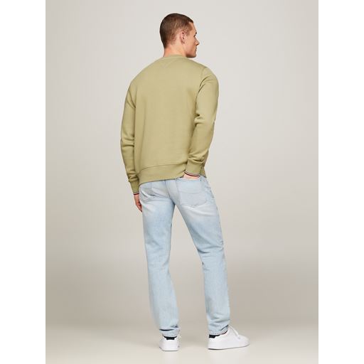 Tommy Hilfiger Logo Tipped Sweatshirt, Faded Olive, L