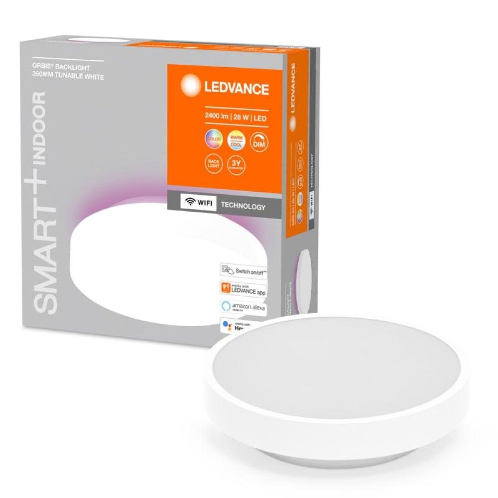 LED-PLAFOND LEDVANCE BACKLITE WIFI+RGB RUND HVIT
