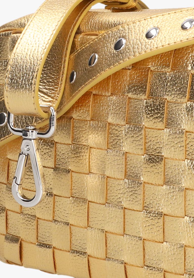 gouden núnoo schoudertas vilda metallic