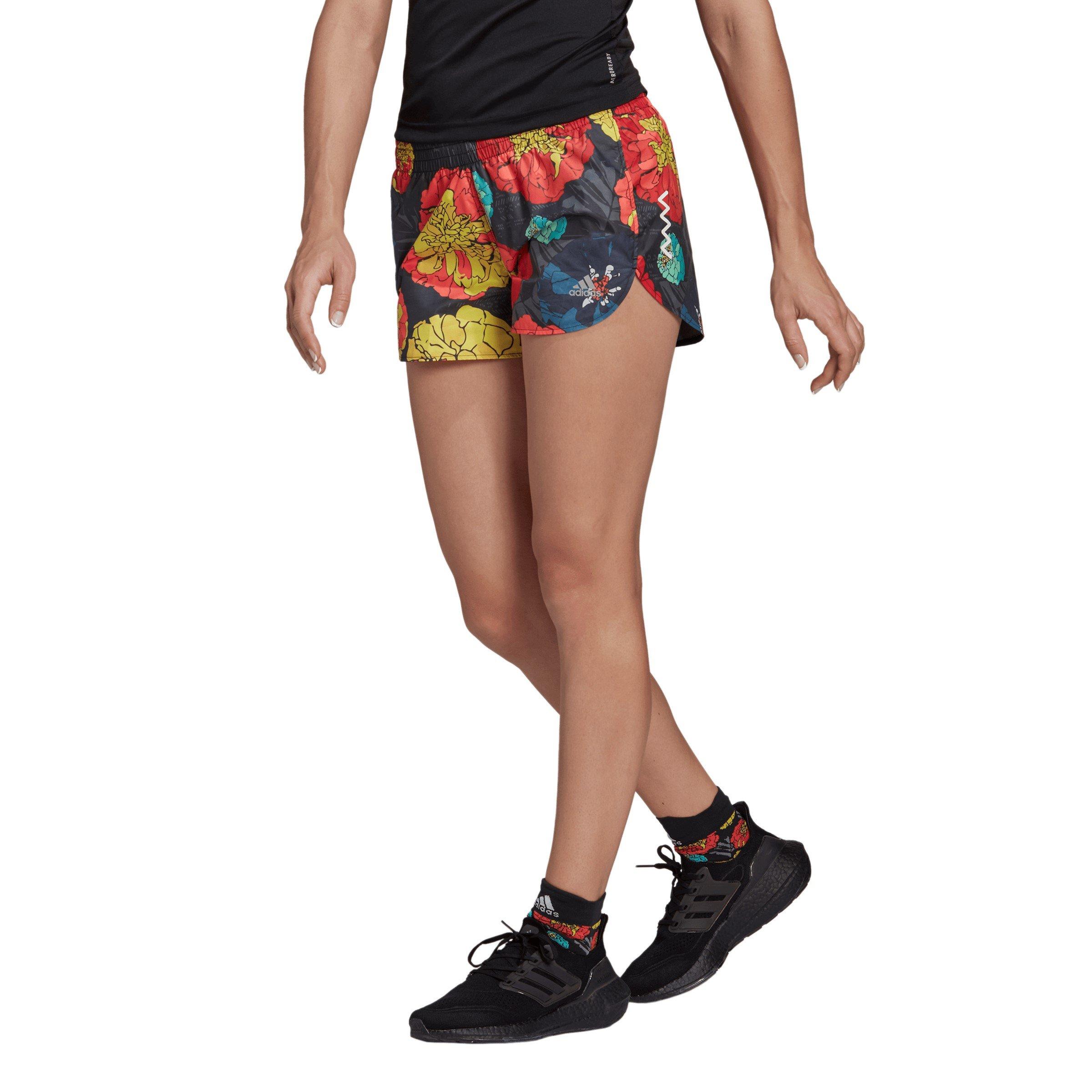 adidas Run Fast Flower Running Shorts Womens Short