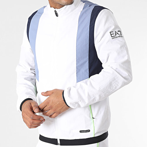 Ensemble De Survetement 6RPV79 Blanc Bleu