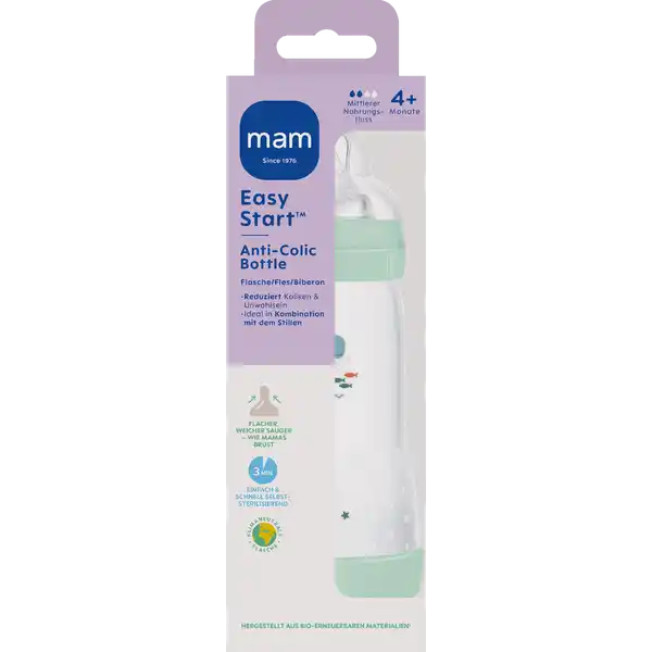 Babyflasche Easy Start Anti-Colic 320 ml, 4+ Monate mint