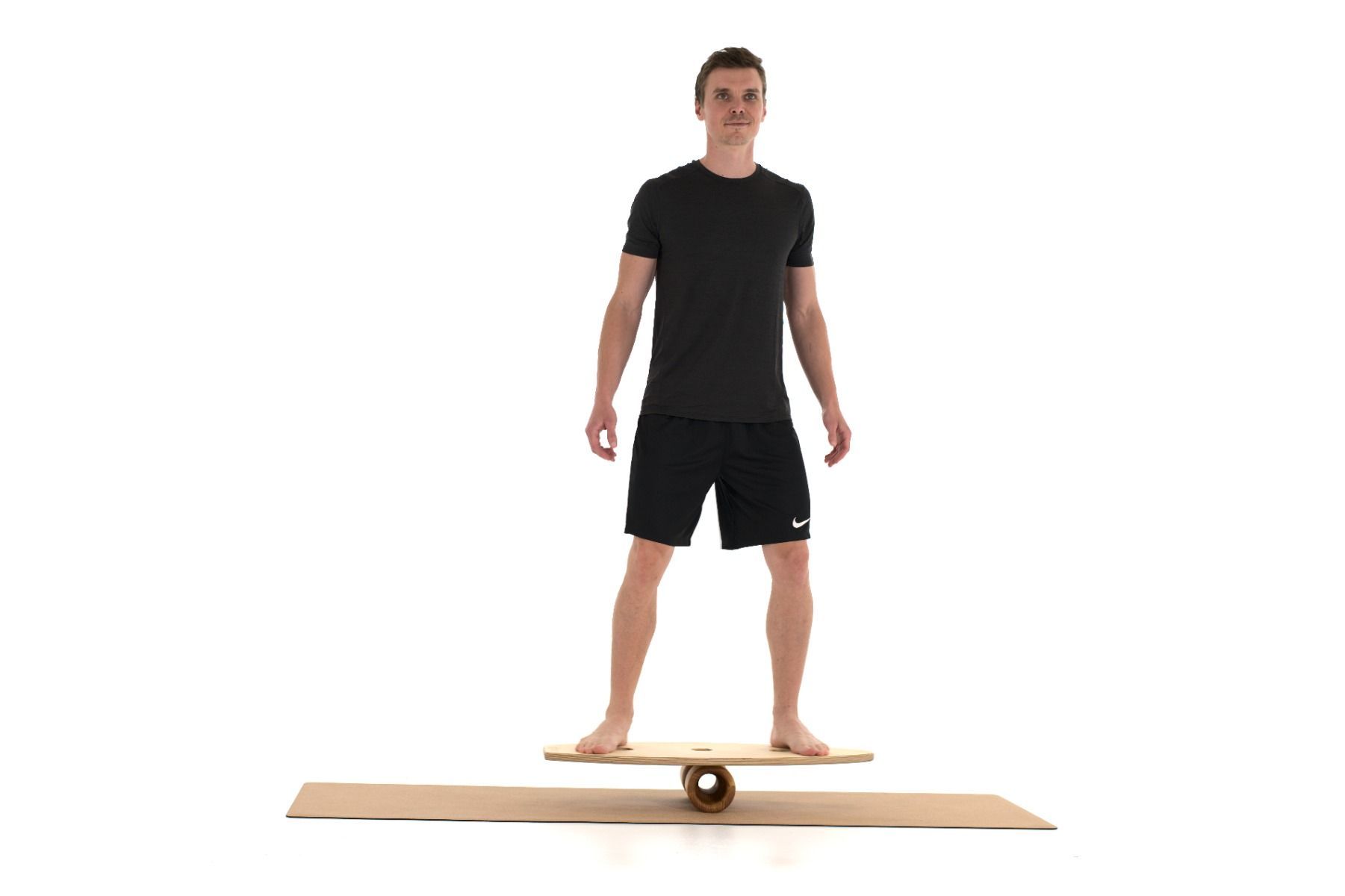 rollholz Balance Board Set klein Buche helles Brett