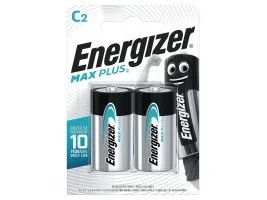 Batteri, Energizer Alkaline Max Plus, C, 1,5 V, 2 stk