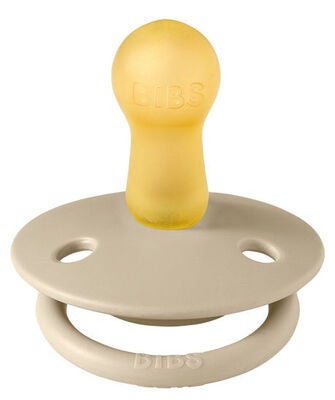 BIBS Smokk De Lux 2-pack Silicone, Vanilla/Dark Oak
