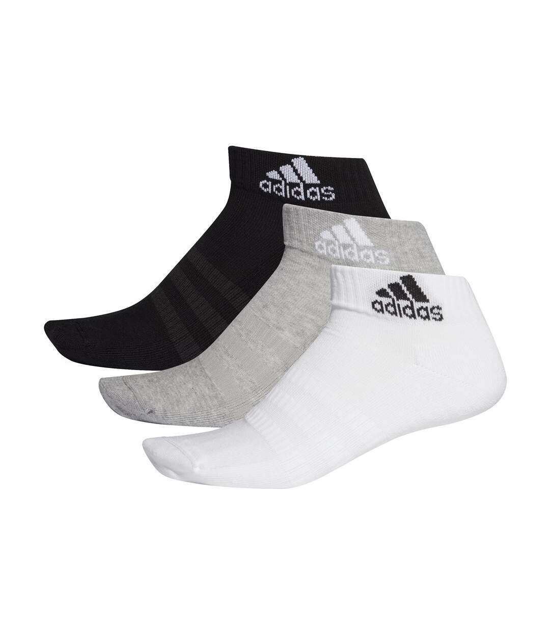X3 Paires de Chaussettes Noir/Gris/Blanc Homme Adidas  DZ9364