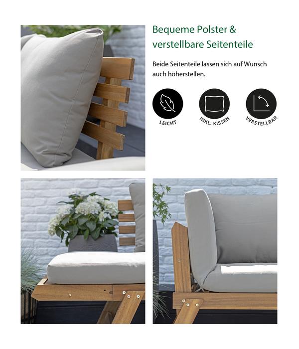 Dehner Holz-Sofa Macao