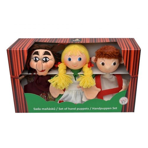 Set 3 marionnettes hansel et gretel