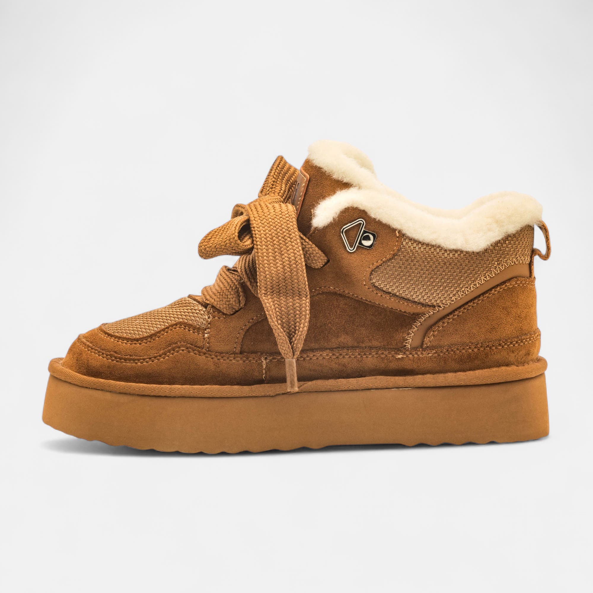 Baskets basses Femme cognac