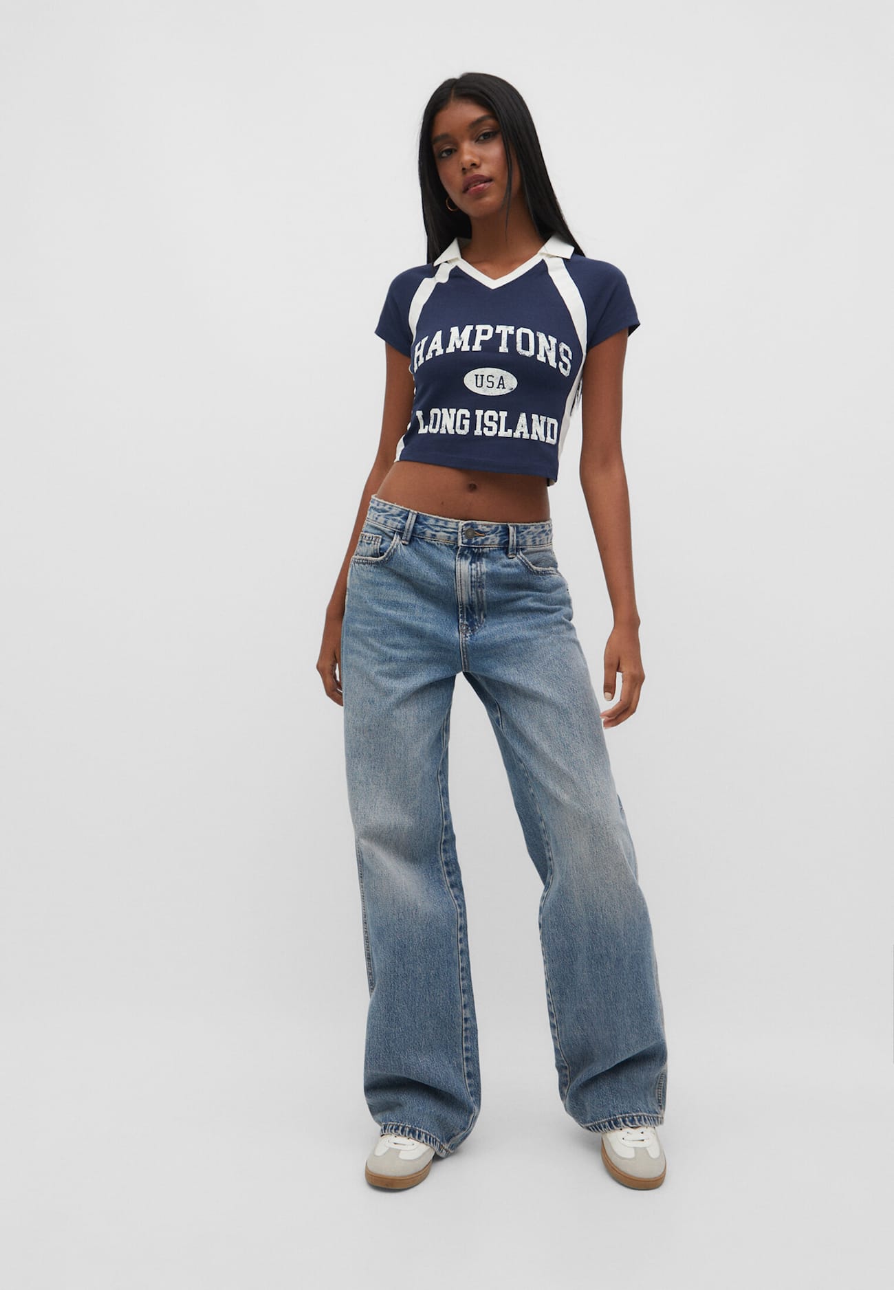 Camiseta esportiva com gola polo