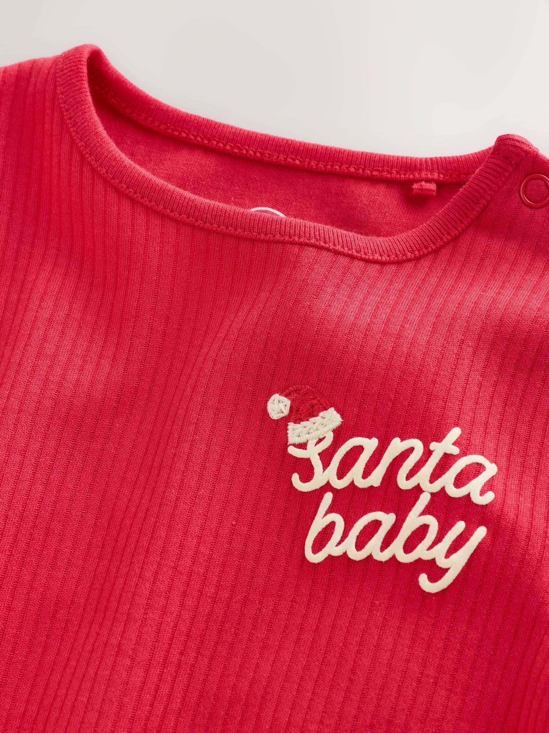 Rood - Kerstmis Baby Bodysuit
