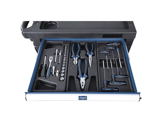 SCHEPPACH - Servante d'atelier - 7 grand tiroirs - 77x46x97cm - tw1000