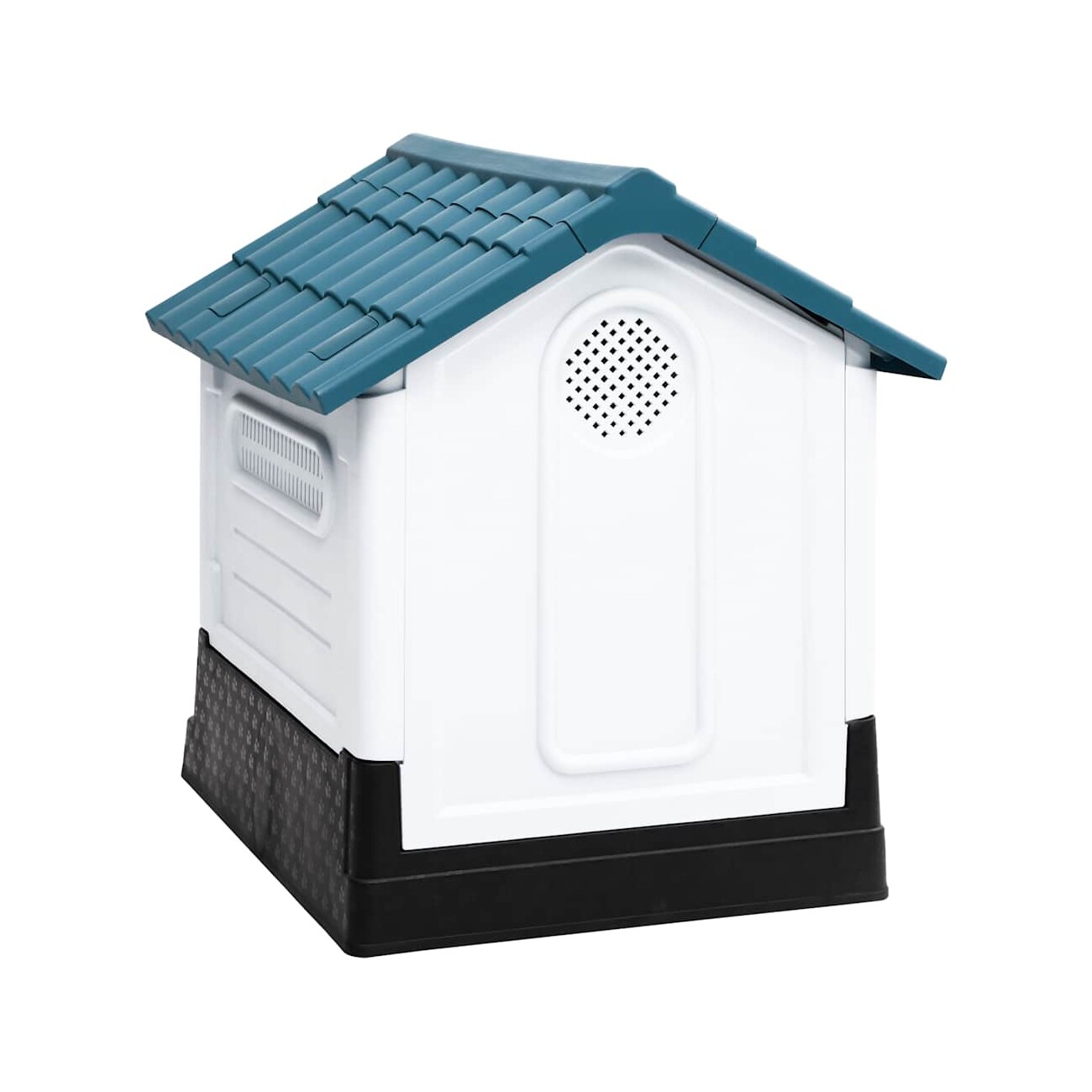 VidaXL Hundehütte aus Polypropylen blau 57 cm, 68 cm, 66 cm