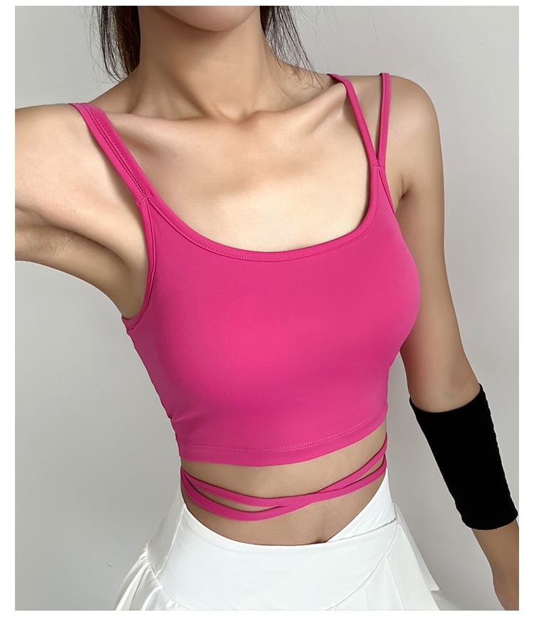 Engiko - Sport Plain Crop Camisole Top