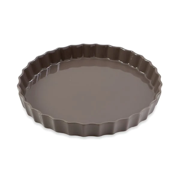 Moule à tarte en céramique 27 cm taupe Mathon