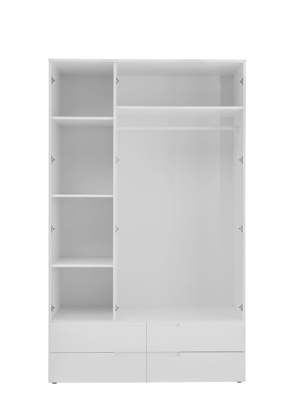 Kleiderschrank Spice Weiß, B/H/T: ca. 126/208/57 cm