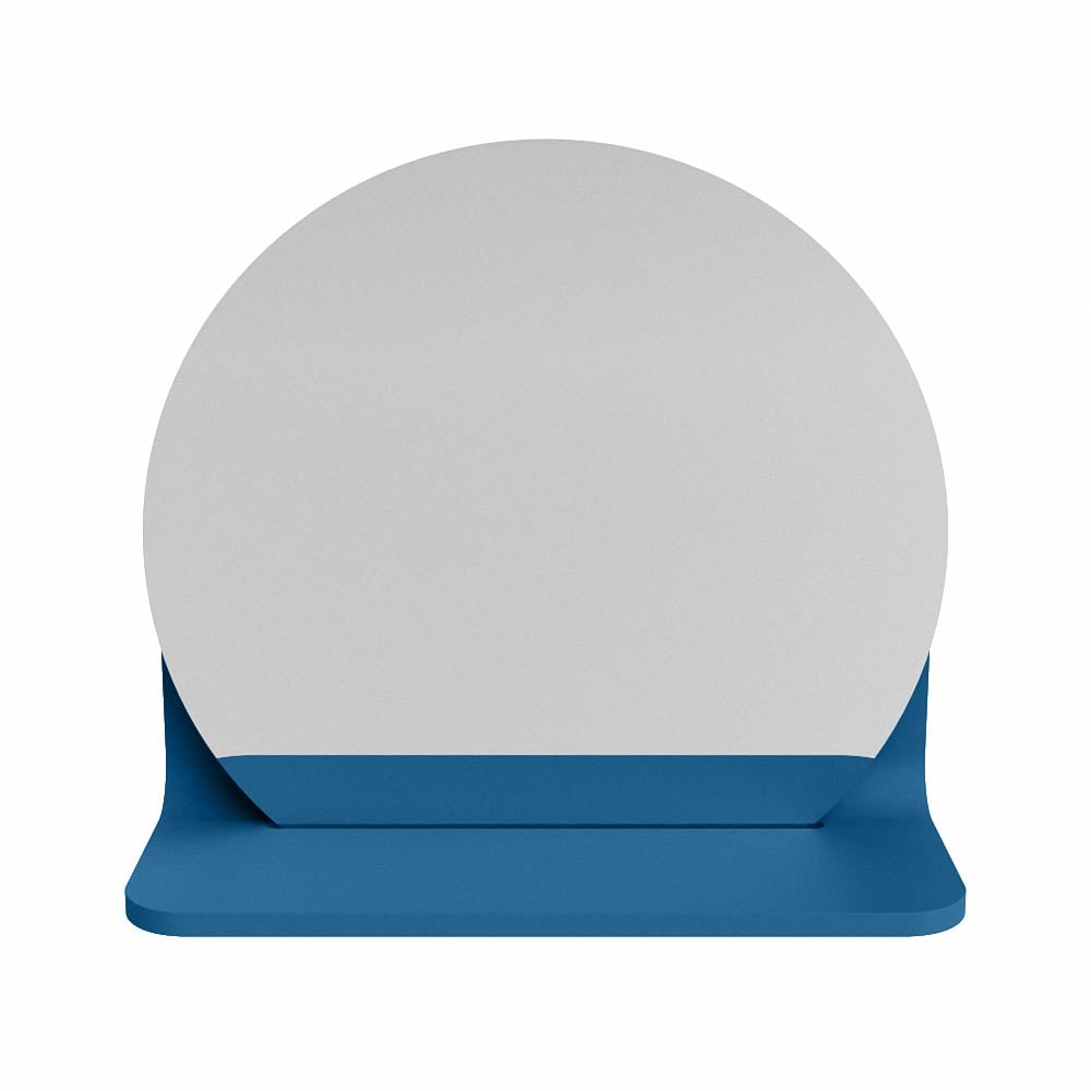 Mondiaz Spot spiegel rond Ø30cm met planchet jeans