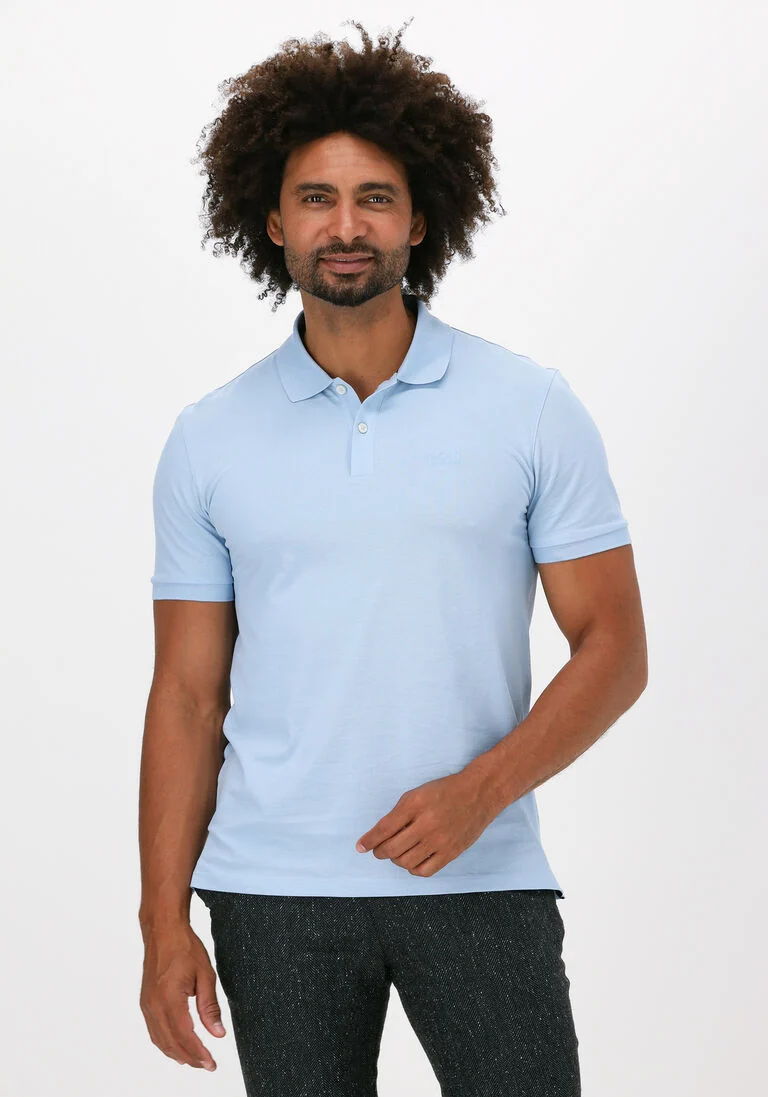 BOSS lichtblauwe boss polo pallas 10108581 01