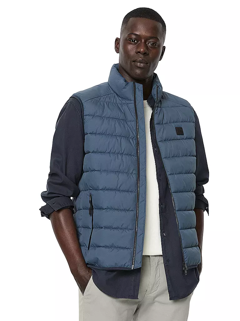 MARC O'POLO Steppgilet blau