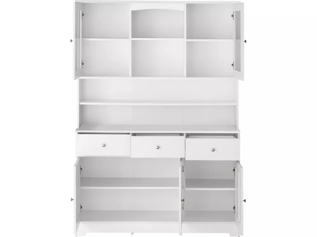 Kate Buffet 3+3 Portes Blanc