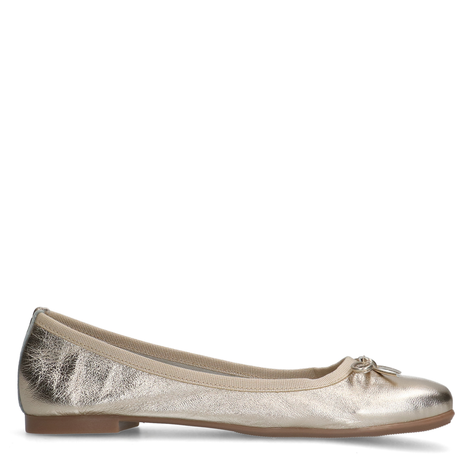 Gouden leren ballerina's