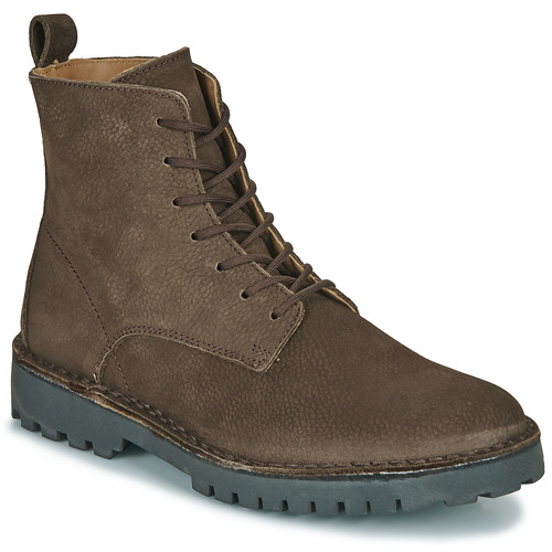 Selected - SLHRICKY NUBUCK LACE-UP BOOT B - Marron