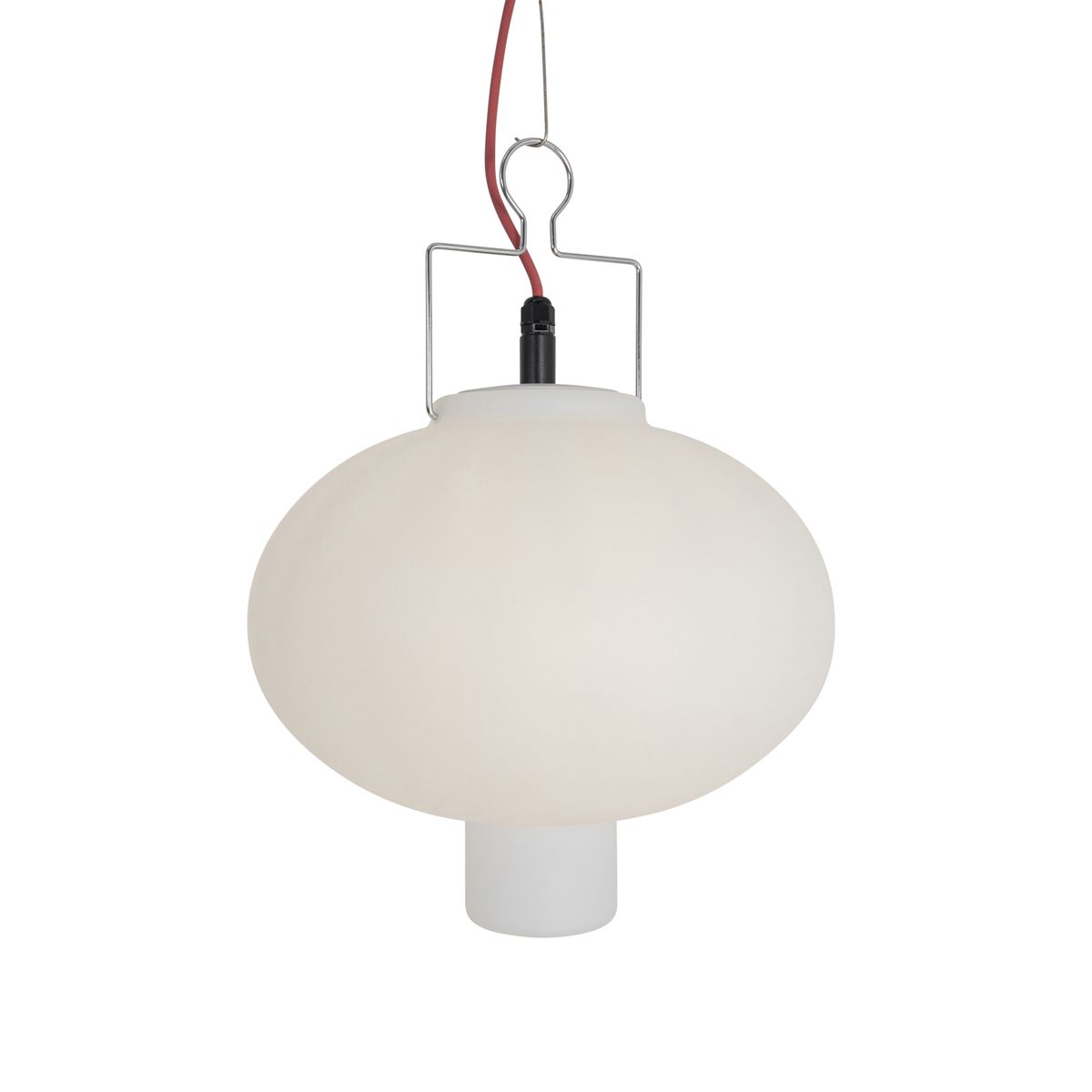 Smart buiten hanglamp wit 35cm met rode stekker incl. Wifi A60 - Pion