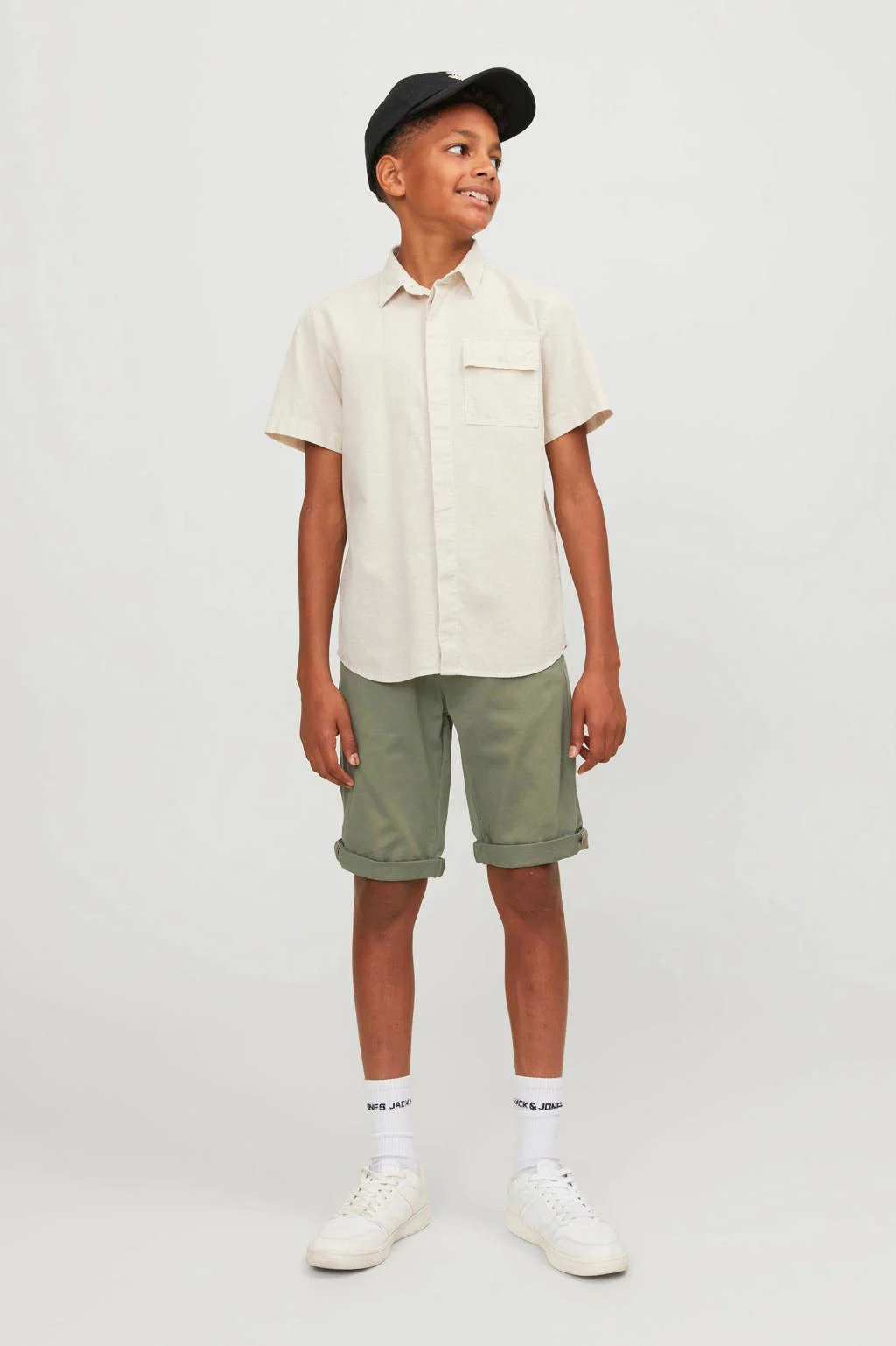 JACK & JONES bermuda JJIBOWIE groen