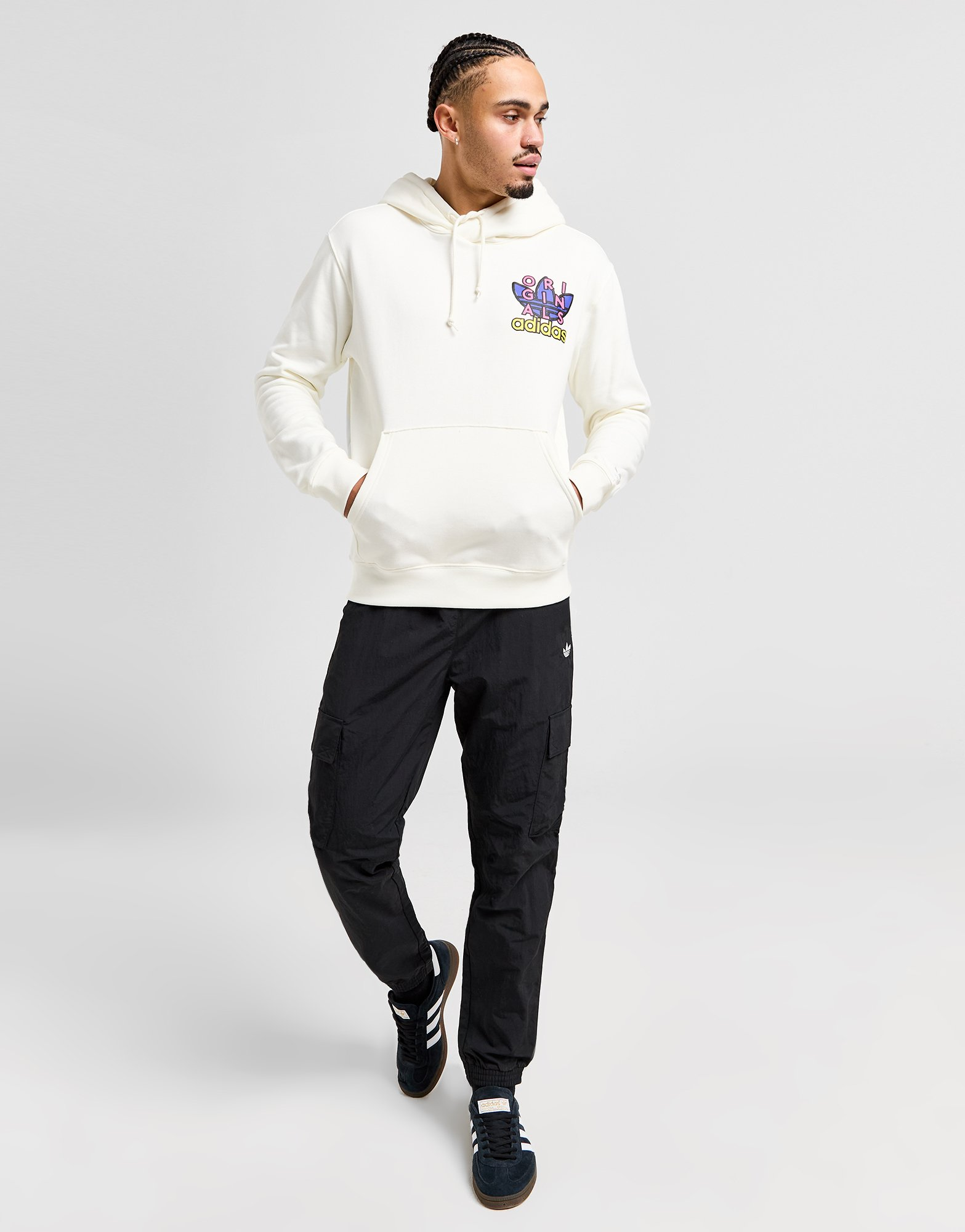 adidas Originals Sweat à Capuche Trefoil Homme