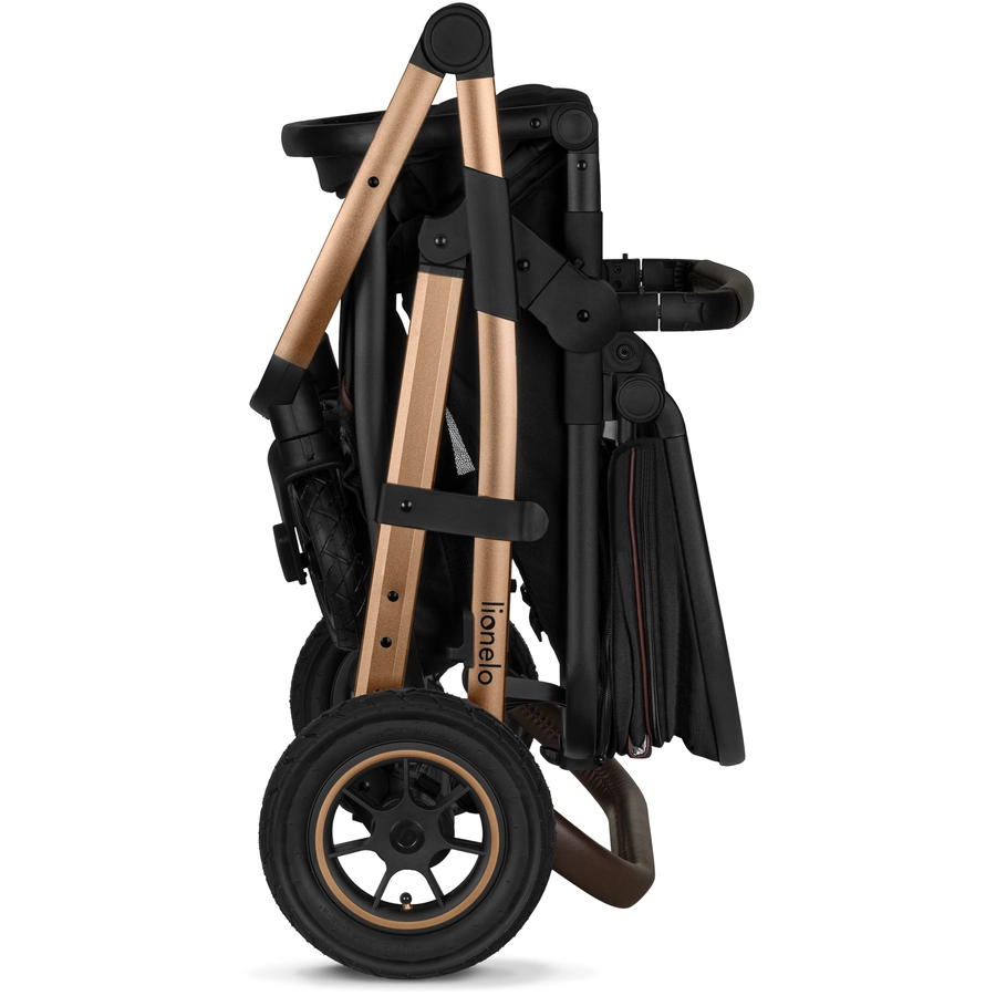 lionelo Kombikinderwagen Amber 3 in 1 Black Onyx