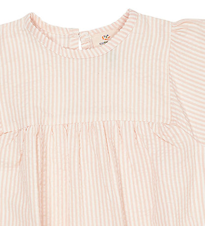 Copenhagen Colors T-Shirt - Dusty Rose W. Cream Stripe W. Pink