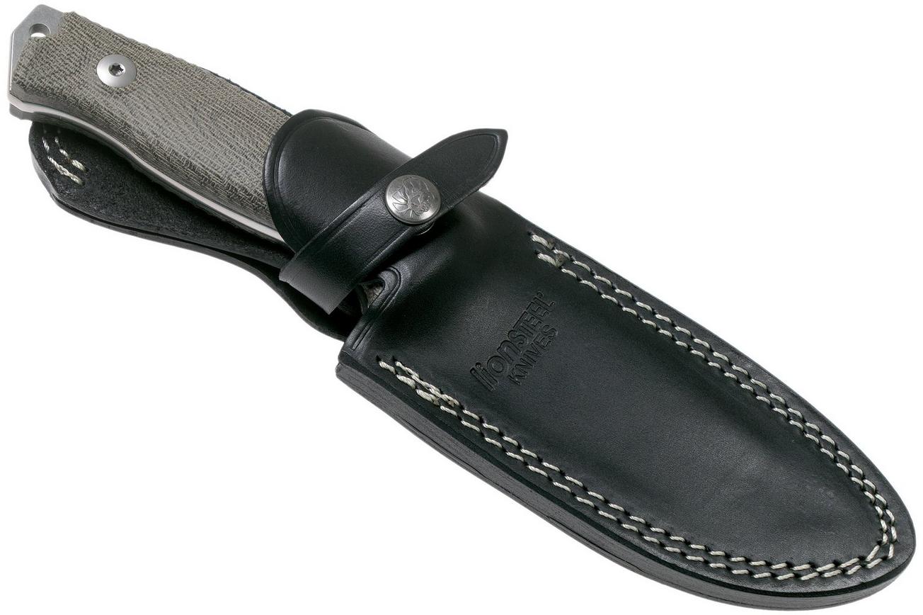 LionSteel M5 CPM 3V, Green Canvas Micarta, Knivesandtools Exclusive survivalmes