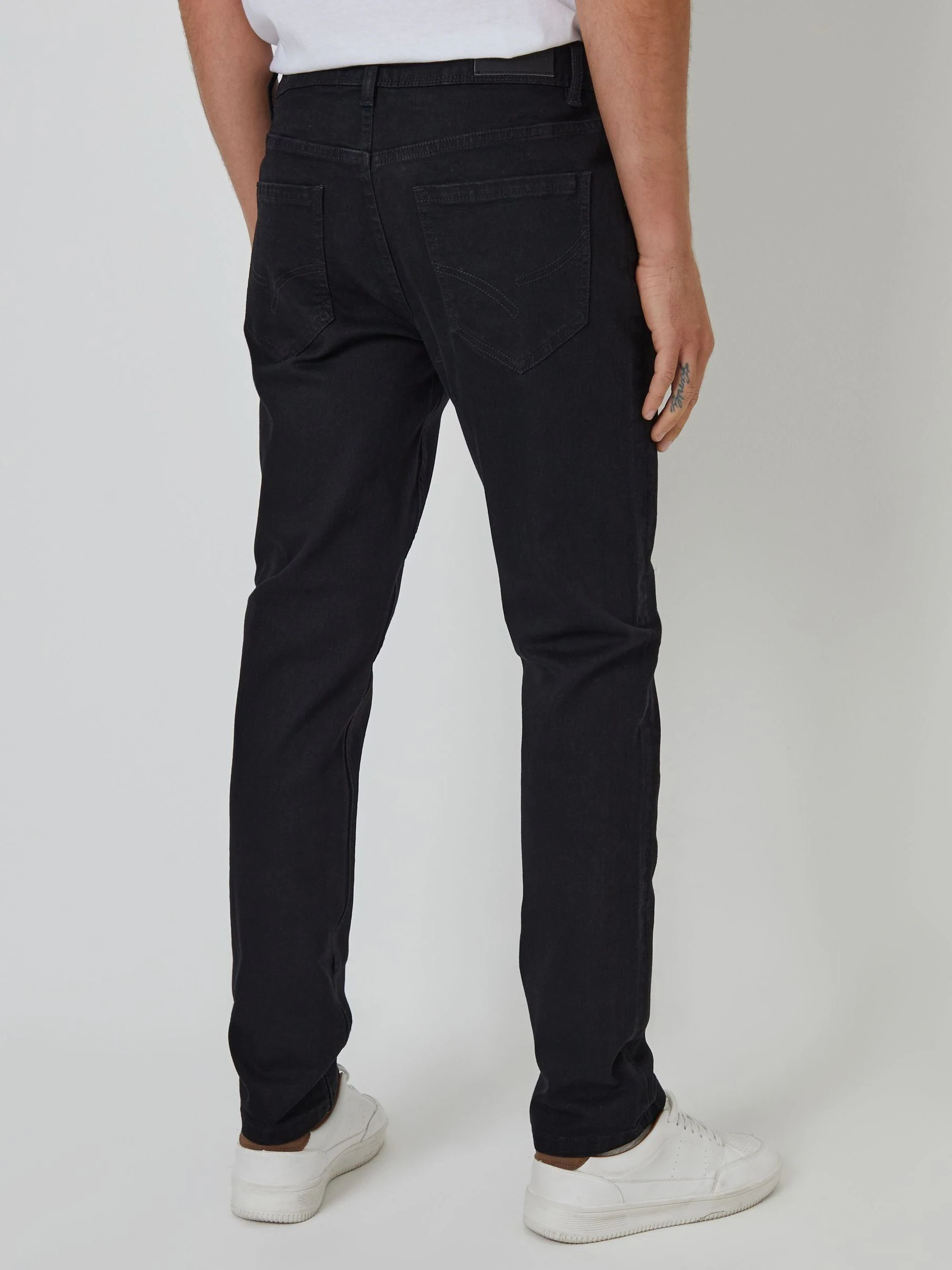 Zwart - Threadbare - Slim-fit jeans met stretch