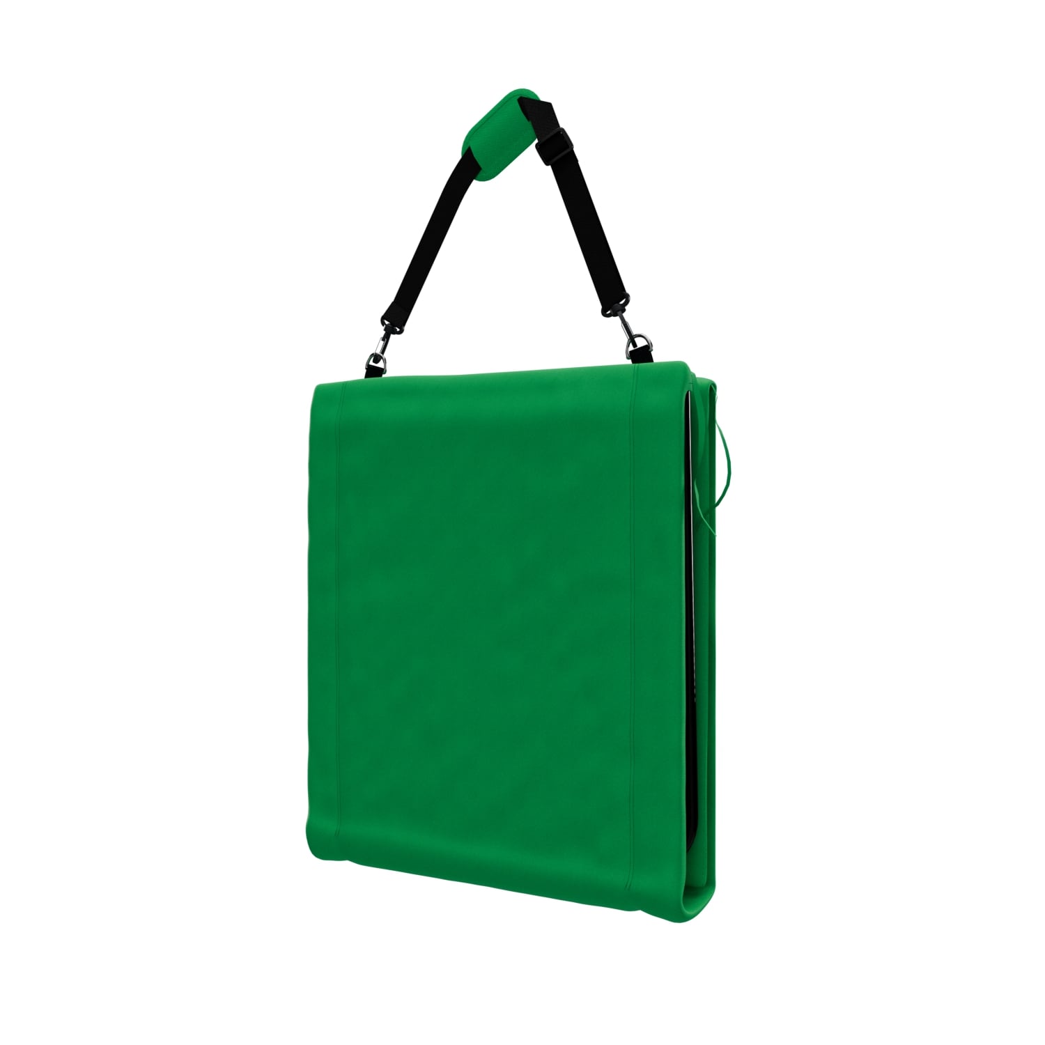 24MOVE® Strandmatte 1er Set klappbar mit Rückenlehne, Strandliege mit Gurt, tragbar für Strand und Garten, Liegematte grün