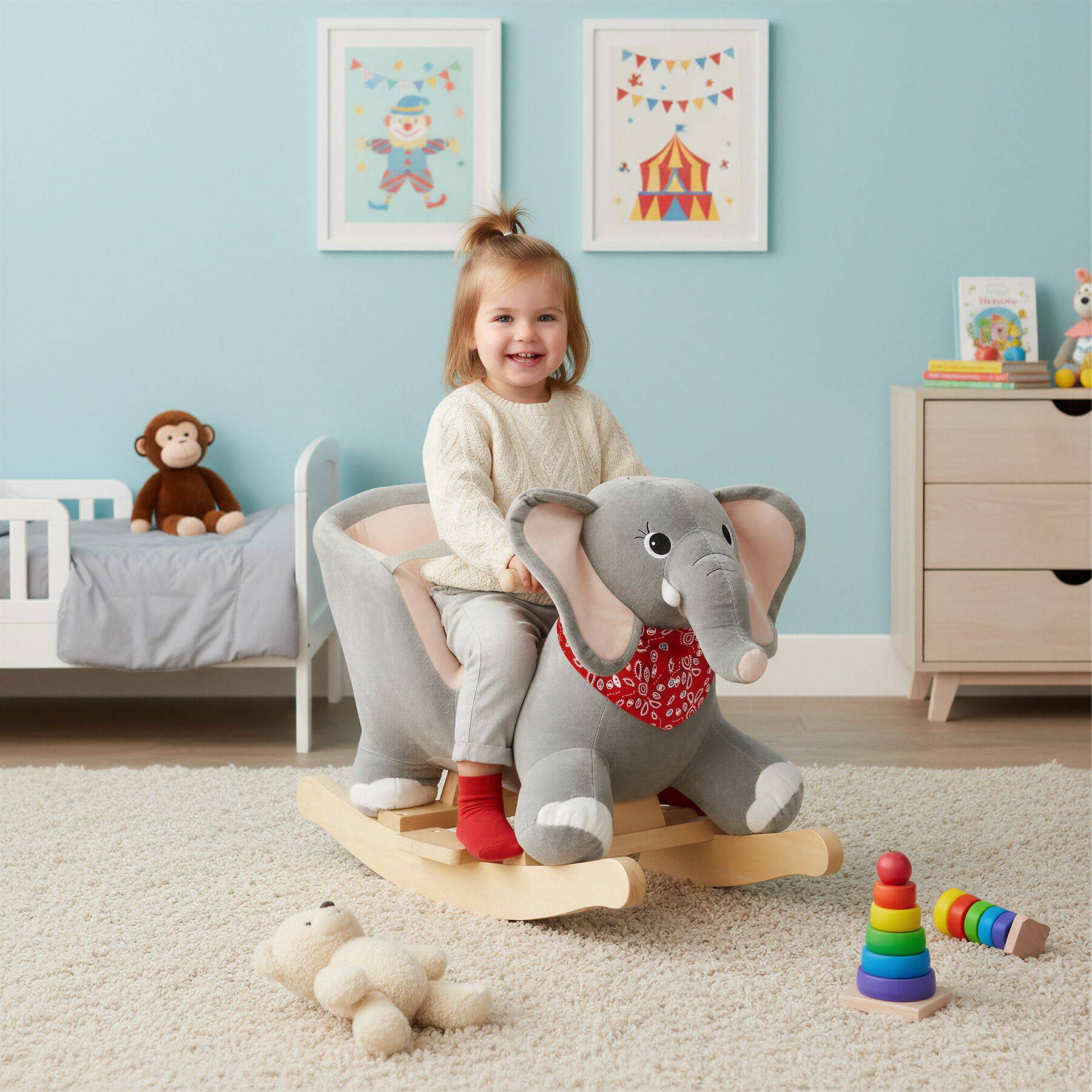 Schaukeltier Elefant