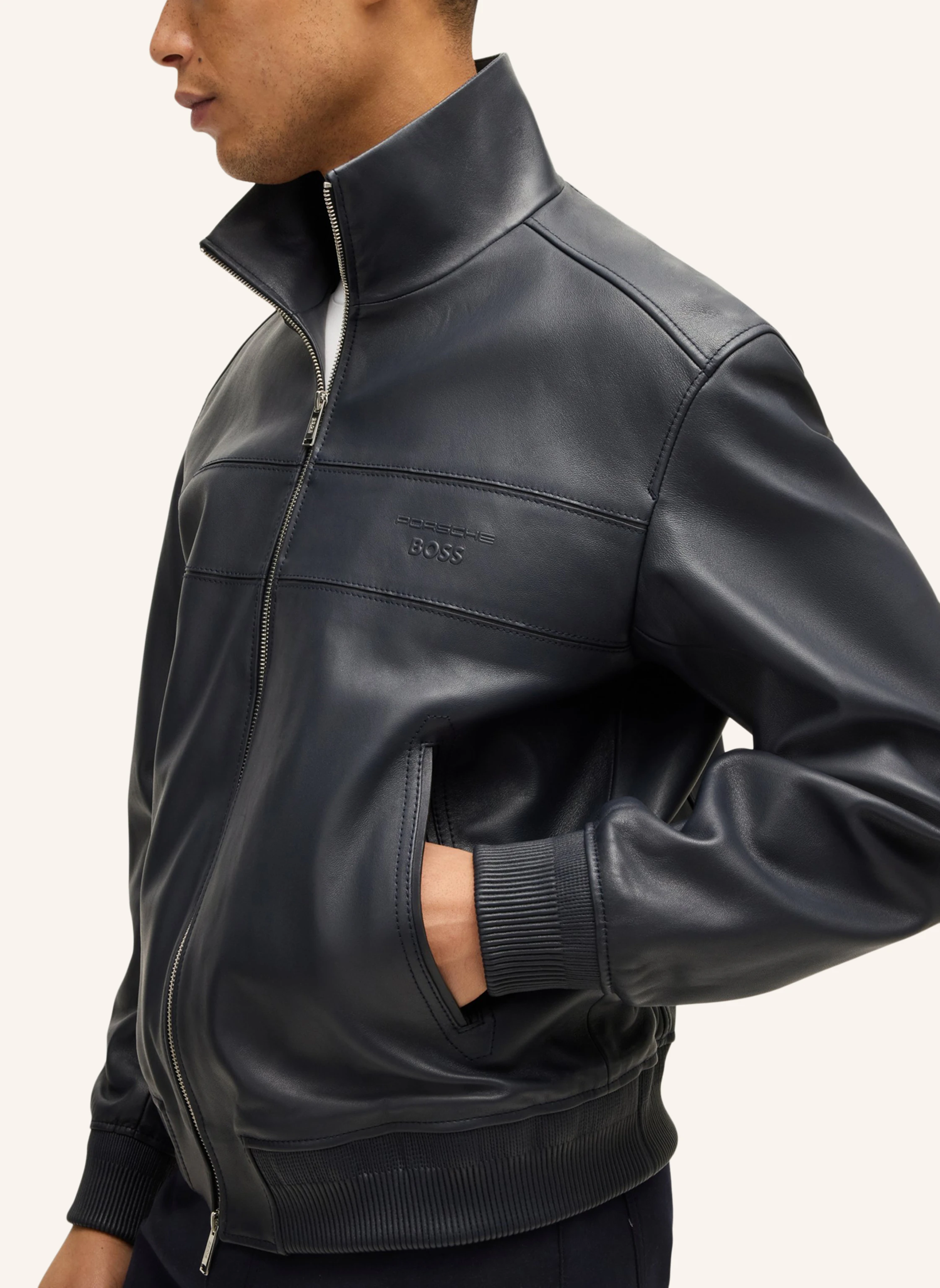 BOSS Lederjacke MARON_PS Regular Fit